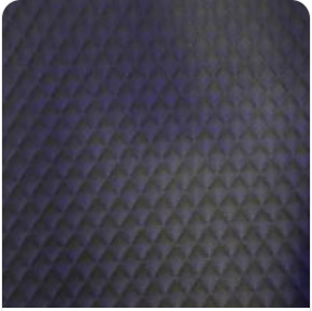 Dark Gray quilted leather interior lining swatch
